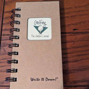 Golfing: The Golfer's Journal PocketSize Spiralbound Notebook Write It Down! NEW